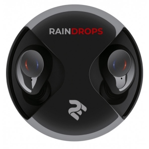 Навушники вкладиші бездротові 2E RainDrops True Wireless Waterproof Mic Black (2E-EBTWRDBK)