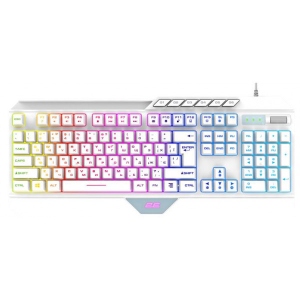 Клавіатура дротова ігрова 2E KG315 RGB USB White Ukr (2E-KG315UWT)