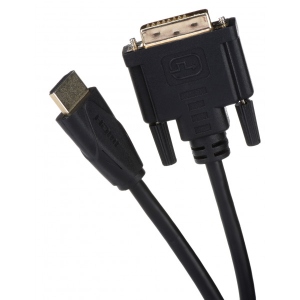 Кабель HDMI - DVI 2E HDMI to DVI 24+1 1.8m Black (2E-W1701)