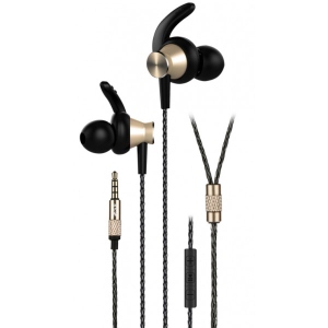 Навушники вкладиші 2E S8 Piston Magnet Mic Gold (2E-IES8GD)