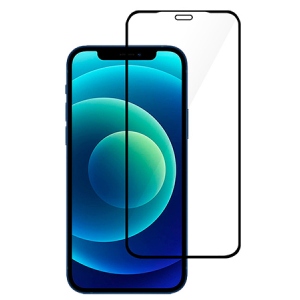 Захисне скло для смартфону 2E 2 в 1 for Apple iPhone 12 Mini (5.4'') 2.5D FCFG Black Border (2E-IP-IP5.4-LT-BB-2IN1)