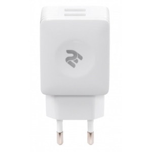Мережевий зарядний пристрій 2E Dual USB Wall Charger 4.2A White (2E-WC4USB-W) офіційний сайт