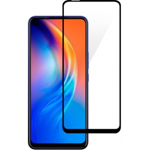 Захисне скло для смартфону 2E for  TECNO Spark 6 (KE7) 2.5D FCFG Black Border (2E-TC-SP6-SMFCFG-BB)