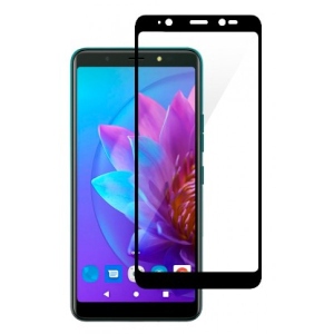 Захисне скло для смартфону 2E for TECNO POP 4 (BC2) 2.5D FCFG Black Border (2E-TC-P4-SMFCFG-BB)