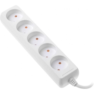 Подовжувач 220В 2E 5 розетки 3m White (2E-U05M3)