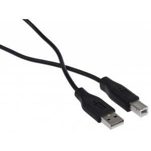 Кабель USB type A - USB type B 2E USB 2.0 AM/BM DSTP 3m Black (2E-W-3169m3)
