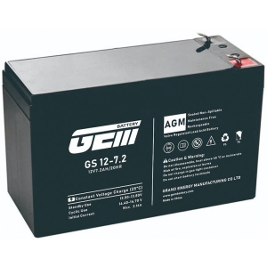 Акумулятор для ДБЖ GEM BATTERY 12V, 7.2A (GS 12-7.2)