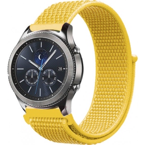 Ремінець для смарт-годинника BeCover Nylon Style for Samsung Galaxy Watch 42mm/Watch Active/Active 2 40/44mm/Watch 3 41mm/Gear S2 Classic/Gear Sport Yellow (705