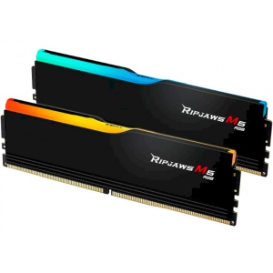 Память DDR G.Skill Ripjaws M5 RGB Black DDR5-6000 32GB (2x16GB) (F5-6000J3238F16GX2-RM5RK)