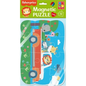 Пазли магнітні (3-4 роки) Vladi Toys "Fisher-Price. Веселая поездка" (англ)(VT3205-97)
