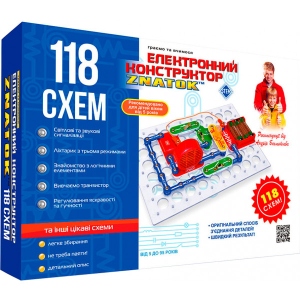 Електронний конструктор Znatok Construction Kits Znatok (118 схем) (70820)