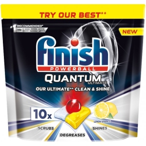 Таблетка для посудомийної машини Finish QUANTUM Ultimate Lemon F10 таб