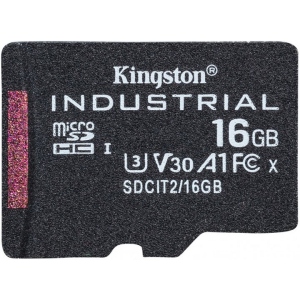 Карта пам'яті Kingston 16GB microSDHC Industrial C10 A1 pSL C Card Single Pack w/o Adapter (SDCIT2/16GBSP)