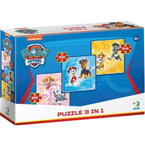 Пазли картонні (3-4 роки) Dodo 3 в 1 Paw Patrol (200154)