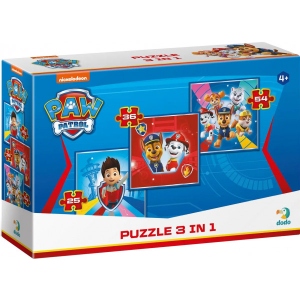 Пазли картонні (3-4 роки) Dodo 3 в 1 Paw Patrol (200153)