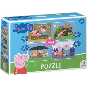 Пазли картонні (3-4 роки) Dodo 4 в 1 Peppa Pig (200342)