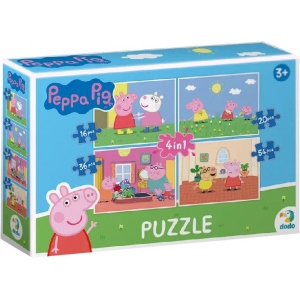 Пазли картонні (3-4 роки) Dodo 4 в 1 Peppa Pig (200343)