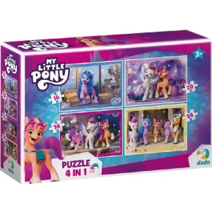 Пазли картонні (3-4 роки) Dodo 4 в 1 My Little Pony (200389)