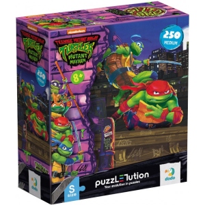 Пазли картонні (8 +) Dodo Medium-S TMNT. Леонардо та Рафаель 250 елементів (200528)