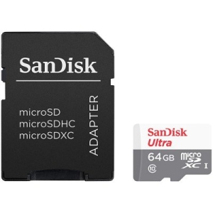 Уцінка - Карта пам'яті SanDisk Ultra Light microSDHC 64GB + SD Adapter (SDSQUNR-064G-GN3MA)