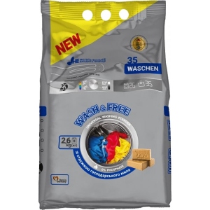 Пральний порошок WASH & FREE Універсальний 2,6кг