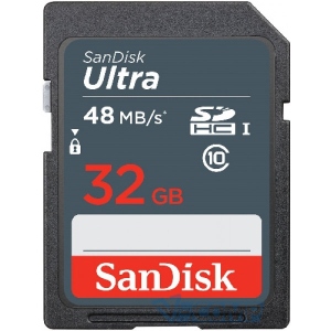 Карта пам'яті SanDisk Ultra SDHC 32GB Class10 UHS-I (SDSDUNR-032G-GN3IN)