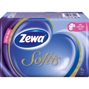 Хусточки паперові Zewa Softis Pocket  6x10 (4006670380240)