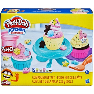 Набори для ліплення Play Doh Hasbro Кухонне приладдя "Набір капкейків" (E7253_F2929)
