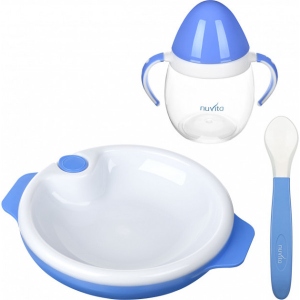 Набір дитячий 3 пр. Nuvita блакитний (NV1491Blue)