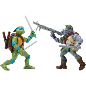 Колекційні фігурки набір TMNT Леонардо проти Рокстеді (34 точки артикуляції,15 cm) (81276)