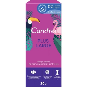 Прокладки гігієнічні Carefree Plus Large 20 шт. (3574661606248) в Києві