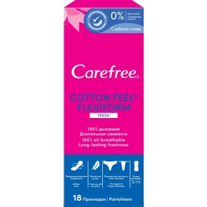 Прокладки гігієнічні Carefree Flexi Form Fresh 18 шт. (3574661565026)
