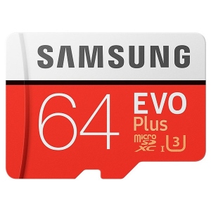 Карта пам'яті Samsung microSDHC 64 GB EVO Plus UHS-I Class 10 (MB-MC64GA/RU)