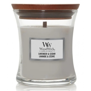 Свічка скло Woodwick Mini Lavender & Cedar (Лаванда и Кедр) 85г (1666278E)
