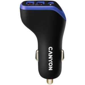 Автомобільний зарядний пристрій Canyon Universal 3xUSB (CNE-CCA08PU)