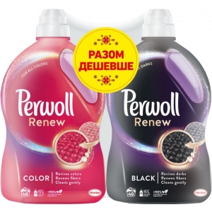 Засіб для делікатного прання Perwoll д/кольор.речей 2,88л + д/темних та чорних речей 2,88л