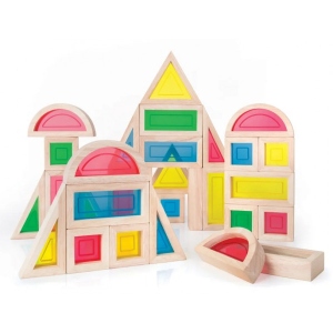 Дерев'яний конструктор Guidecraft Block Play Велика веселка (G3016)