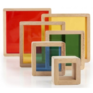 Дерев'яний конструктор Guidecraft Block Play Кольорові блоки (G5066)