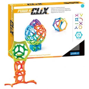 Магнітний конструктор Guidecraft PowerClix Organics, 74 деталі (G9432)