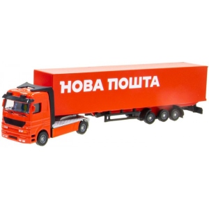 Наземна спецтехніка Technopark Авто ФУРА НОВА ПОШТА (червона) (SB-15-12-RED-WB(CIS)