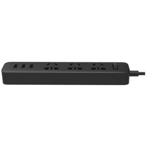 Мережевий фільтр Xiaomi Mi Power Strip Black 3 розетки + 3 USB (225085)