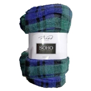 Плед полуторний SOHO 150х200 см Geometry Blue-Green (1068К)