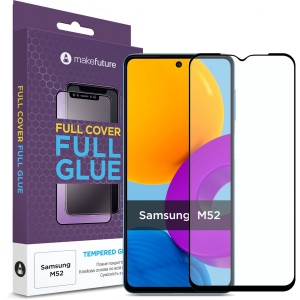 Захисне скло для смартфону MakeFuture Full Cover Full Glue Samsung M52 (MGF-SM52)