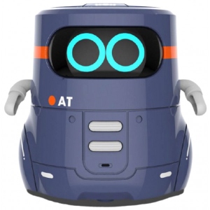 Інтерактивний робот AT-Robot з сенсорним керуванням та навчальними картками 2 Темно-фіолетовий (AT002-02-UKR)