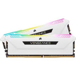 Память DDR Corsair DDR4 2x16GB/3200 Vengeance RGB Pro SL White (CMH32GX4M2E3200C16W)