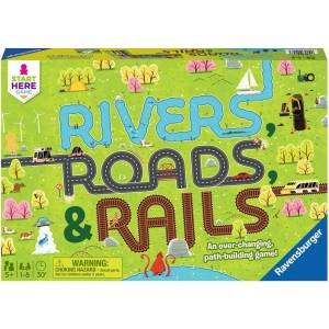 Настільна гра стратегічна (5-7 років) Ravensburger "Річки, дороги та рейки" (22053)