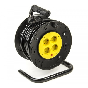 Подовжувач 220В PowerPlant PPRA10M40S4L 4 розетки 40m Black