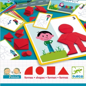 Настільна гра розвиваюча (3-4 роки) Djeco Танграм "Shapes Eduludo" (DJ08300)