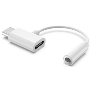 Перехідник аудіо XOKO AC-202 Type-C  - Type-C & Jack 3,5 мм 
White (XK-AC-202-WH)