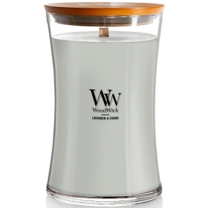 Свічка скло Woodwick Large Lavender & Cedar (Лаванда с Кедром) 609г (1666272E)